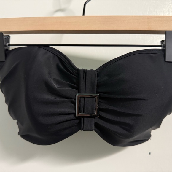 Panache Anya Black Bandeau Swim Top | 34DDDD/34G | Resort & Cruise Essential - Picture 1 of 16